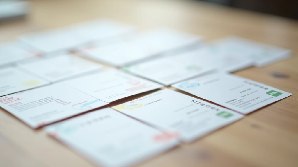 Card-style business listing showing thumbnail image, business name, category, and location details in organized grid layout