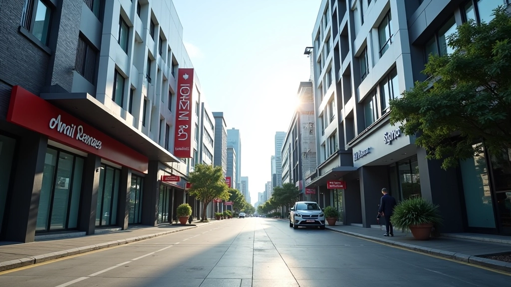 Modern directory interface showing business listings and map preview with location pins